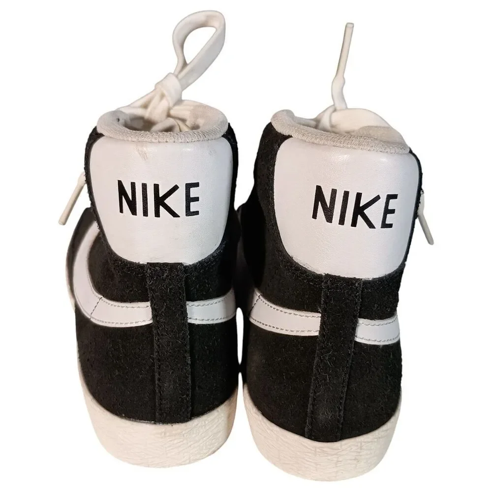 Nike Blazer Mid Boys Size 4Y Black Athletic Casual Shoes Sneakers DA4672-001